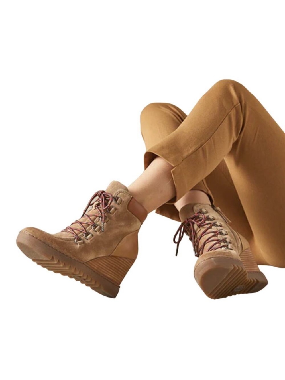 Sofft Underlyn Waterproof Suede Wedge Booties ankle boots